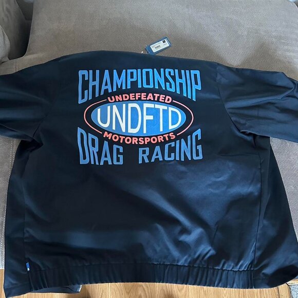 Navy Undefeated Racer Jacket - Picture 4 of 4